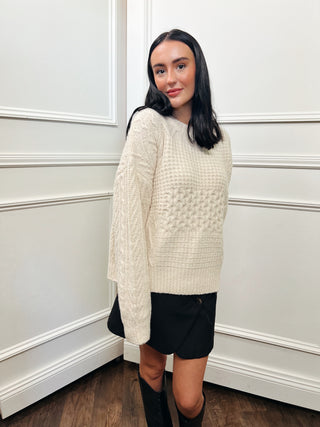 Patchwork Knitted Sweater