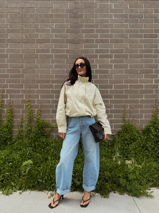 The Stand Collar Drawstring Jacket