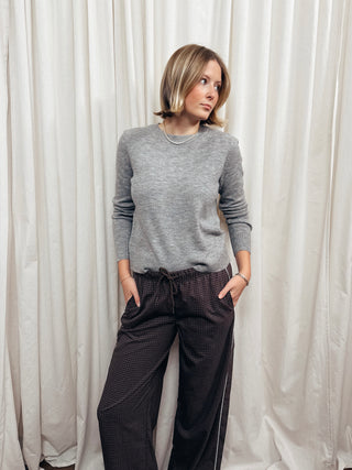 The Wool Blend Classic Crew Neck Sweater - Olive Street