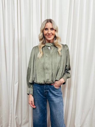 The High Neck Pleat Detail Jacket