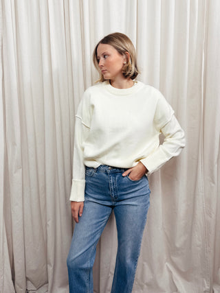 The Ryan Seam Detail Crew Sweater