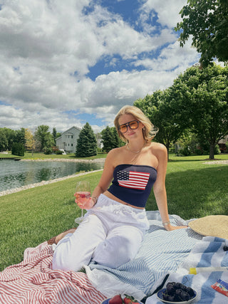The Knit Americana Tube Top
