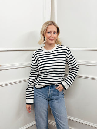 Easy Knit Stripe Sweater