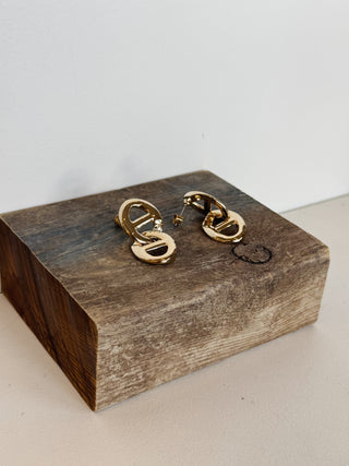 Double Anchor Earrings