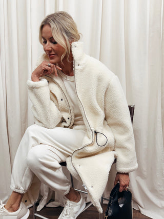Mila Long Sherpa Coat