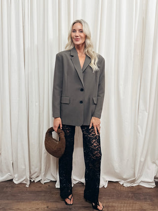 The High Waist Sheer Lace Pant