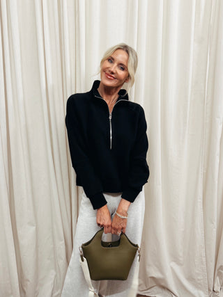 Miu Ottoman Half Zip