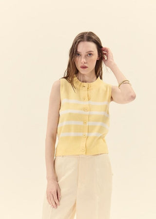 The Mykonos Knit Vest - Olive Street