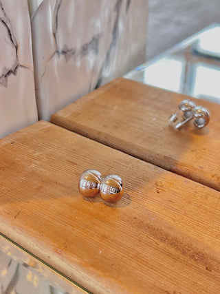 Gold Dipped Spherical Hoop Earrings - Olive Street