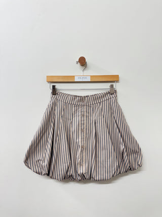 Striped Bubble Hem Skirt