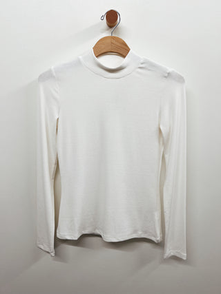 Mock Neck Lightweight Long Sleeve Tee