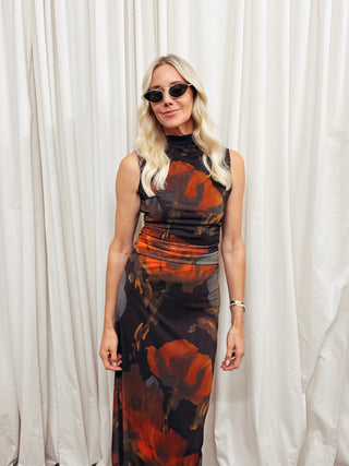 The Sheer Floral Top - Olive Street