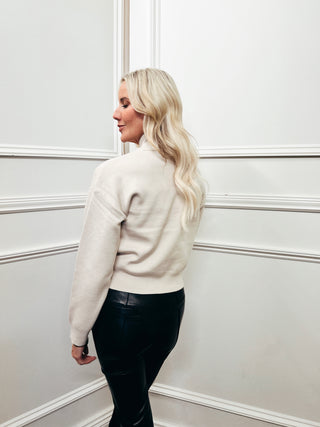 Johanna Mock Neck Knit