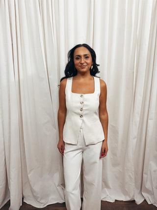 Teagan Linen Vest