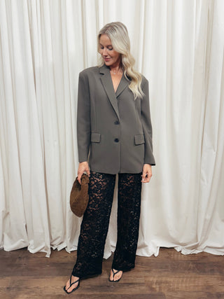 The High Waist Sheer Lace Pant