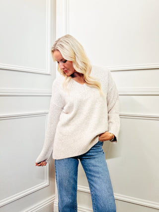 Mila V-Neck Pullover Sweater