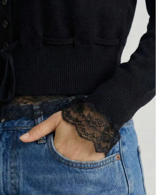 The Funkadelic Lace Trim Cardigan