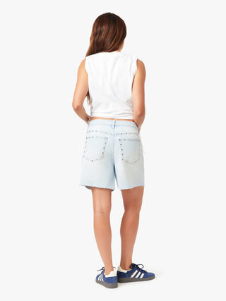 The Kenni Baggy Studded Short - Olive Street