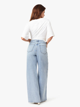 The Gemma Studded Wide Leg Slouch Jean - Olive Street