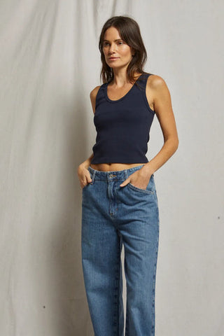 The Structured Rib Bra Friendly Tank - Olive Street