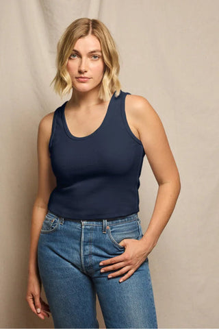 The Structured Rib Bra Friendly Tank - Olive Street