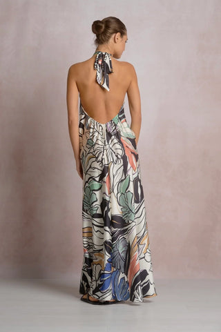 The Botanical Maxi Halter with Ring - Olive Street