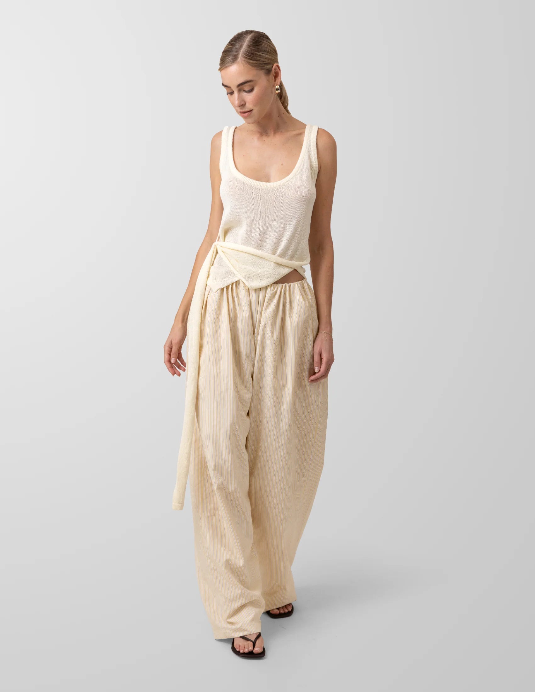 The Alvynne Drape Tissue Tank The Alvynne Drape Tissue Tank
