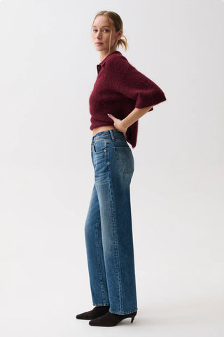 The Cassie Super High Rise Straight Jean in Legend