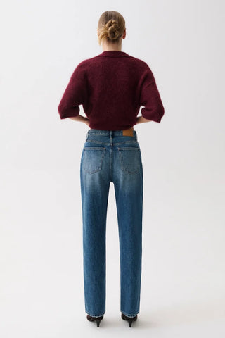 The Cassie Super High Rise Straight Jean in Legend