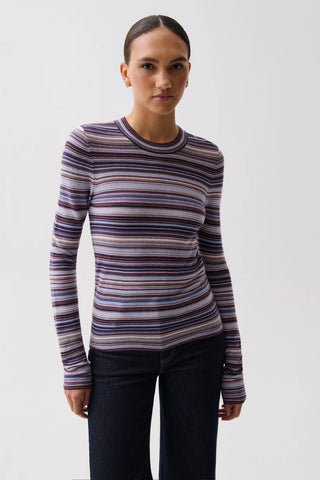 The Madison Long Sleeve Crew Neck Sweater Tee