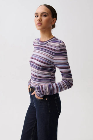 The Madison Long Sleeve Crew Neck Sweater Tee