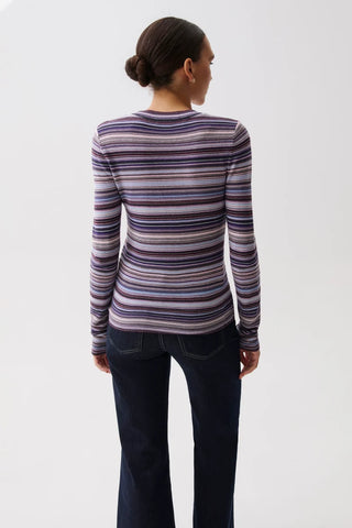 The Madison Long Sleeve Crew Neck Sweater Tee