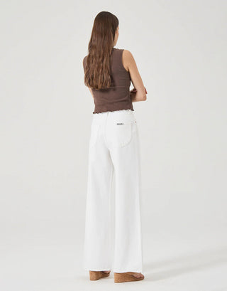 The Relaxed Sailor Long Jean in Vintage White - Olive Street