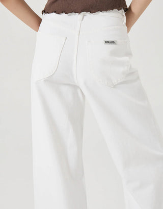 The Relaxed Sailor Long Jean in Vintage White - Olive Street