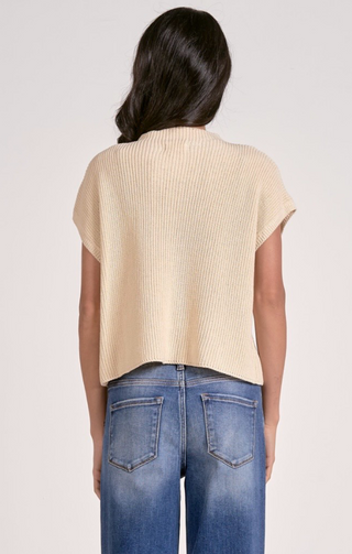 Short Sleeve Easy Sweater