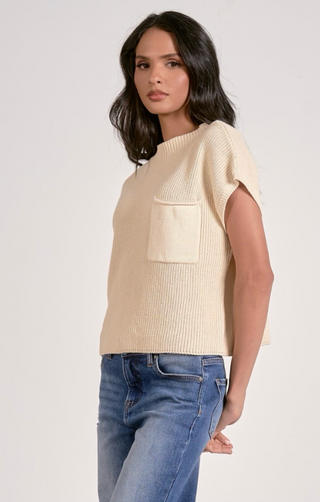 Short Sleeve Easy Sweater