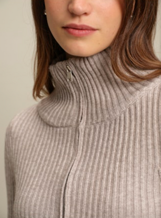 Matt Zip Up Cardigan