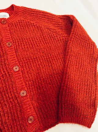 The Jane Cardigan in Crimson