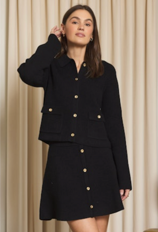 The Nolita Knit Buttoned Skirt