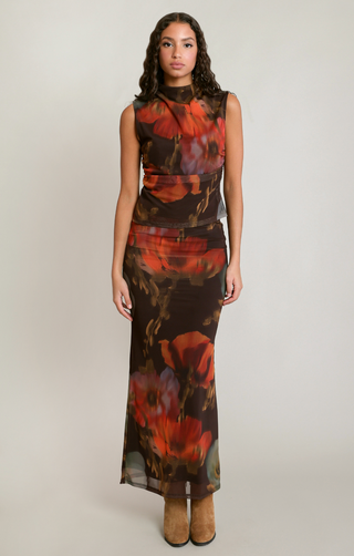 The Sheer Floral Top