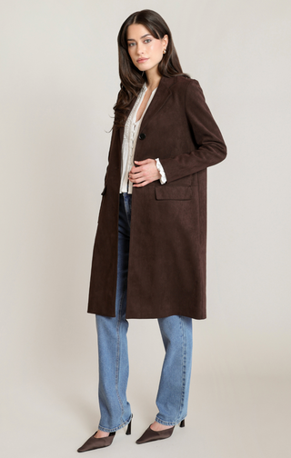 The Suede Blazer Coat