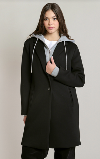 The Detachable Hood Blazer Coat