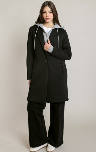 The Detachable Hood Blazer Coat