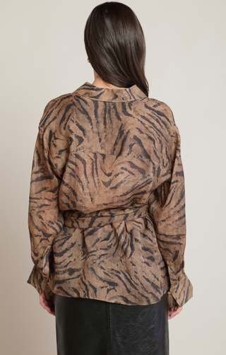 The Zebra Wrap Shirt
