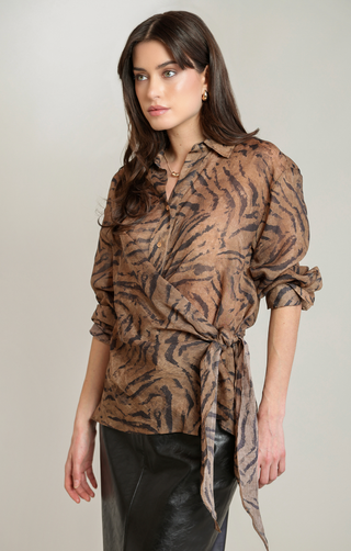 The Zebra Wrap Shirt