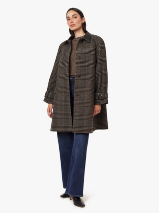 The Plaid A Line Coat