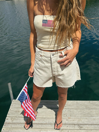 The Lou Shorts in Cream - Olive Street