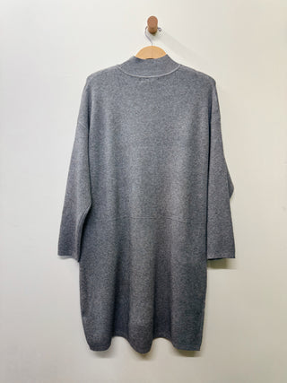 Mock Neck Front Pocket Sweater Dress