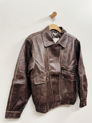 Distressed Leather Jacket