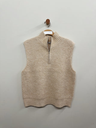 Zip Front Sweater Vest